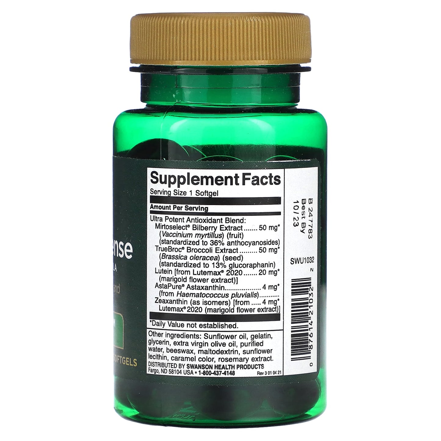Swanson, Vision Defense, 60 Softgels - Image 2