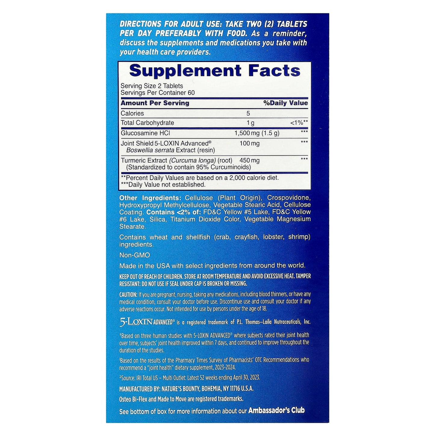 Osteo Bi-Flex, Joint Health + Turmeric, Triple Strength, 120 Coated Tablets - Image 2