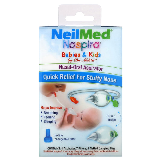 NeilMed, Babies & Kids, Naspira Nasal-Oral Aspirator, 1 Kit - Image 1