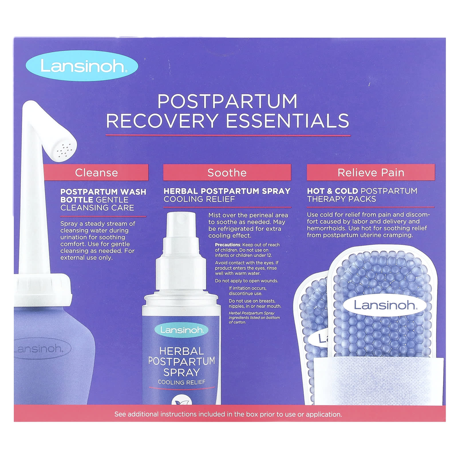 Lansinoh, Postpartum Recovery Essentials, 16 Piece Set - Image 2