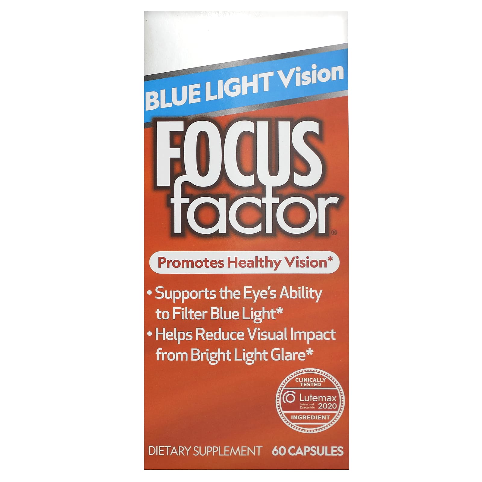 Blue Light Vision Support with Focus Factor - 60 Capsules - Image 1