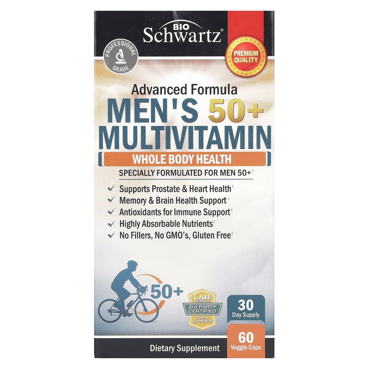 BioSchwartz Men's 50+ Multivitamin - Premium Quality Formula - Image 1