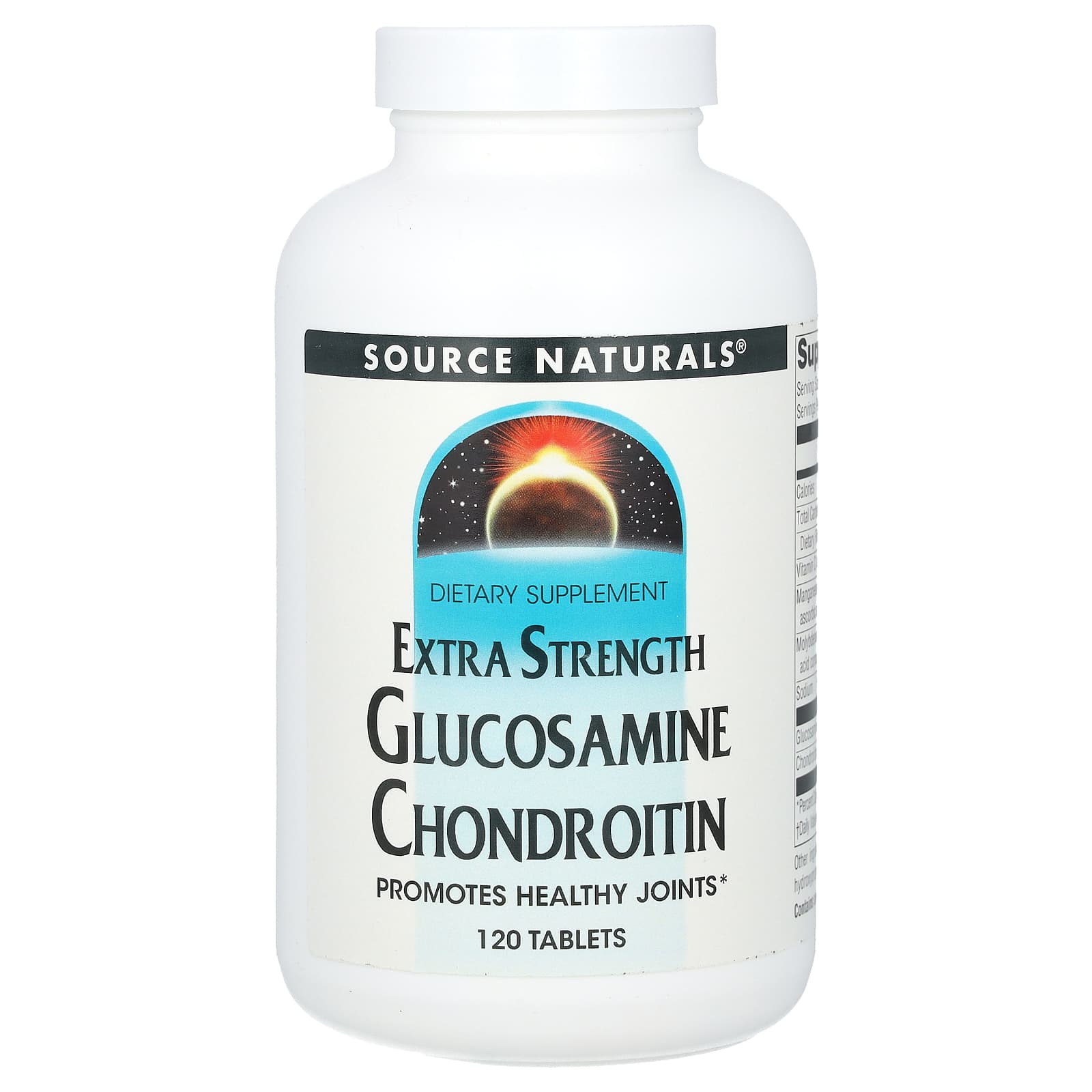 Source Naturals, Glucosamine Chondroitin, Extra Strength, 120 Tablets - Image 1
