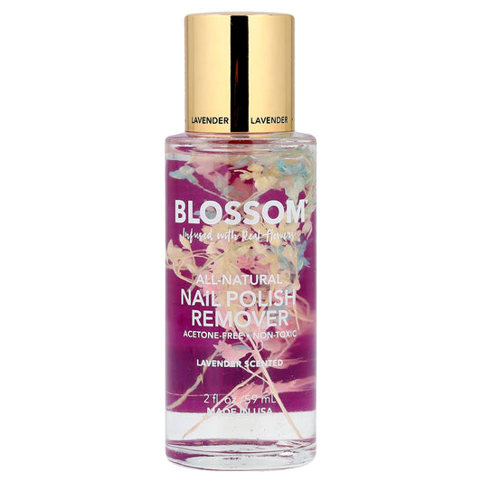 Organic Nail Polish Remover, Lavender Scent, Acetone-Free, 2 fl oz (59 ml) - Image 1