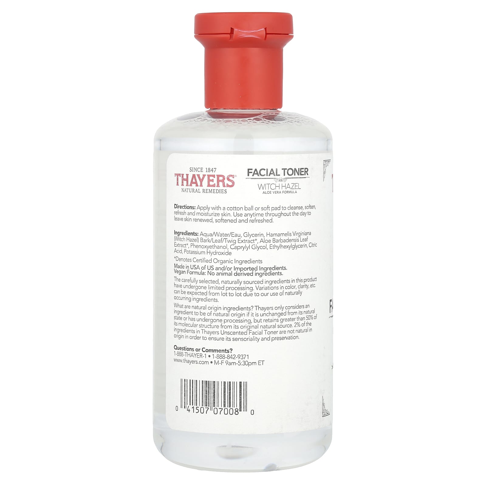 Thayers, Witch Hazel Facial Toner, Alcohol-Free, Unscented, 12 fl oz (355 ml) - Image 2