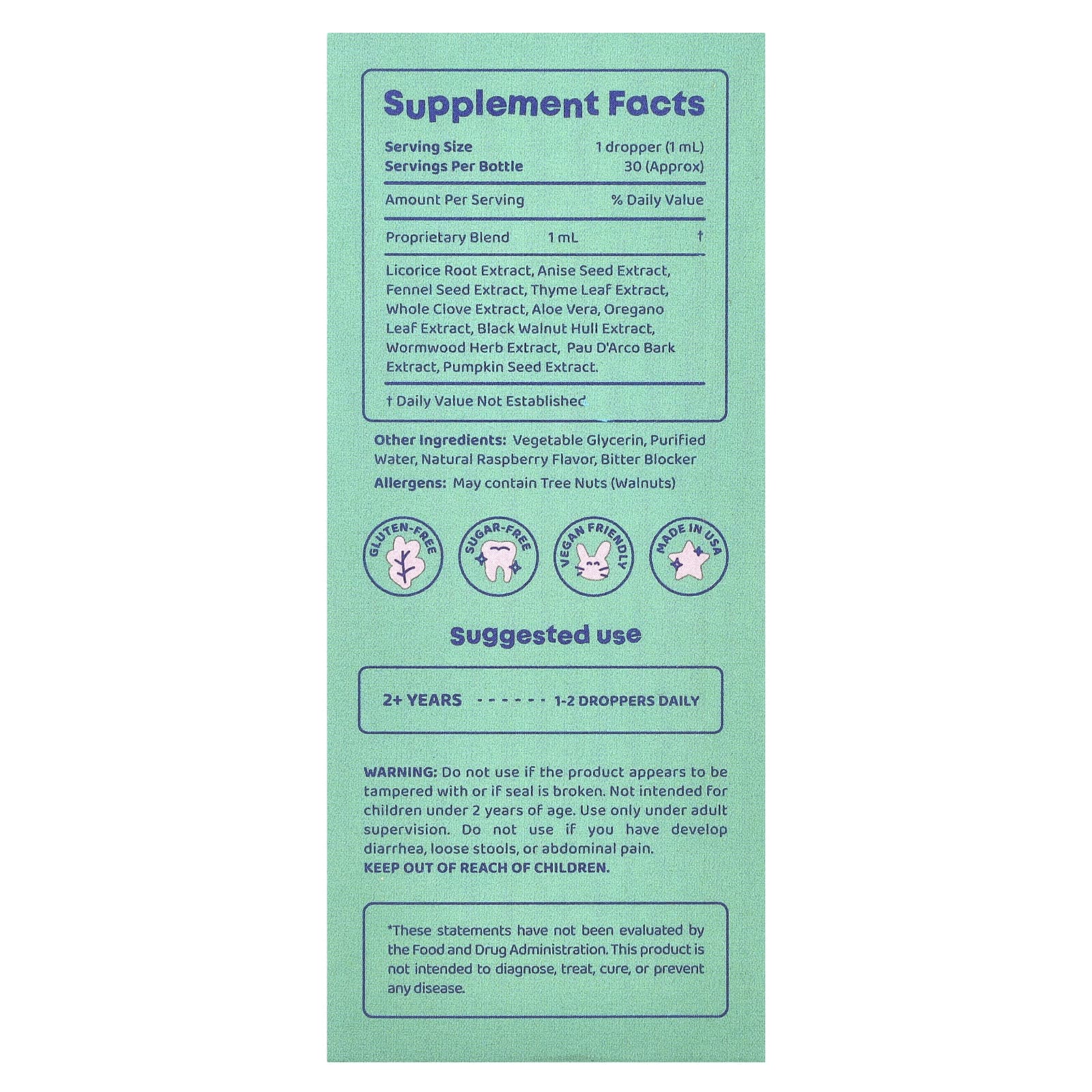 ParaPatrol - Natural Parasite Support for Kids, 1 fl oz (30 ml) - Image 2