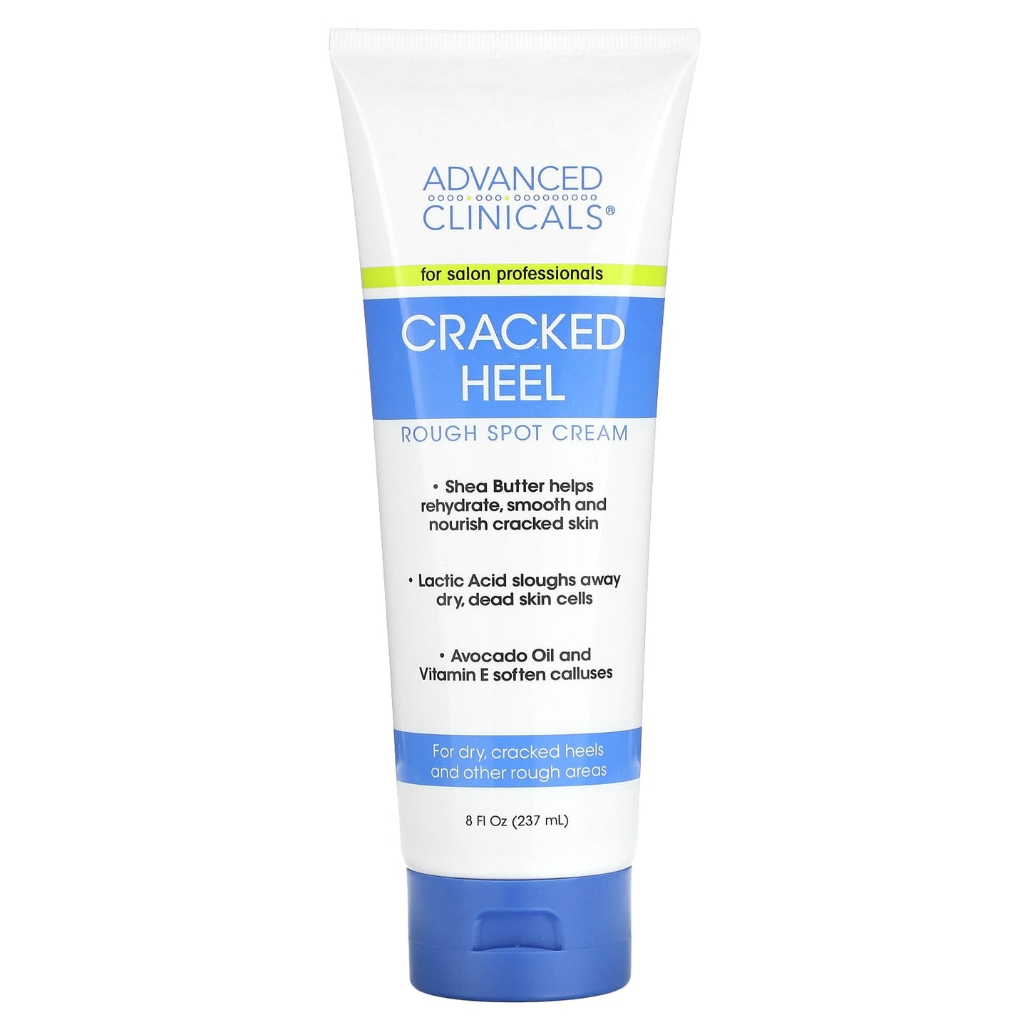 Advanced Clinicals Cracked Heel Rough Spot Cream, Fast Relief for Dry Heels - Image 1