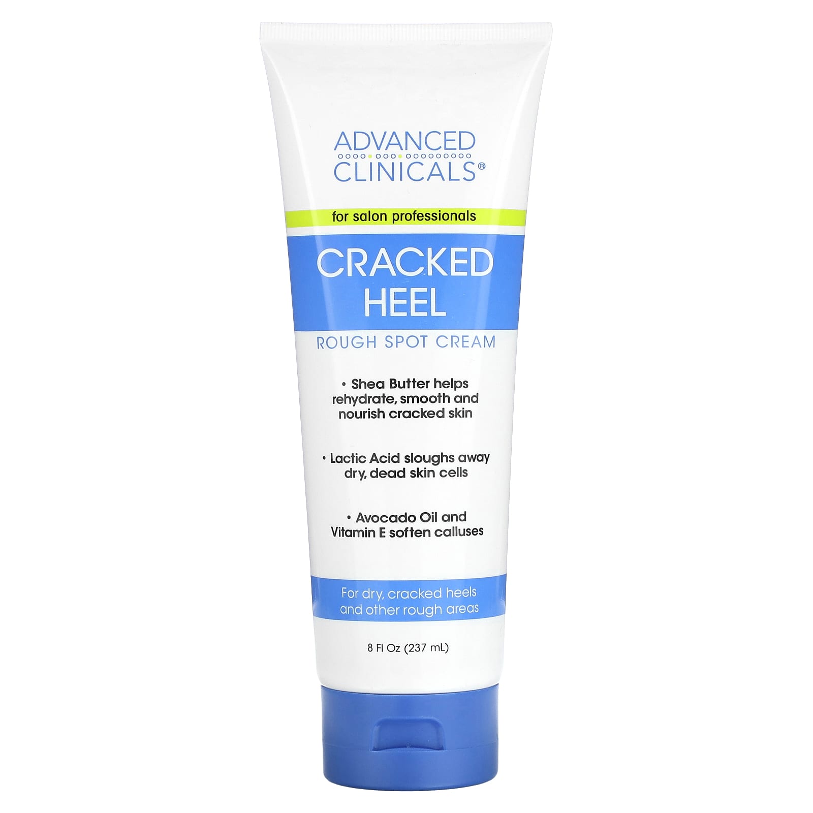 Advanced Clinicals Cracked Heel Rough Spot Cream, Fast Relief for Dry Heels - Image 1