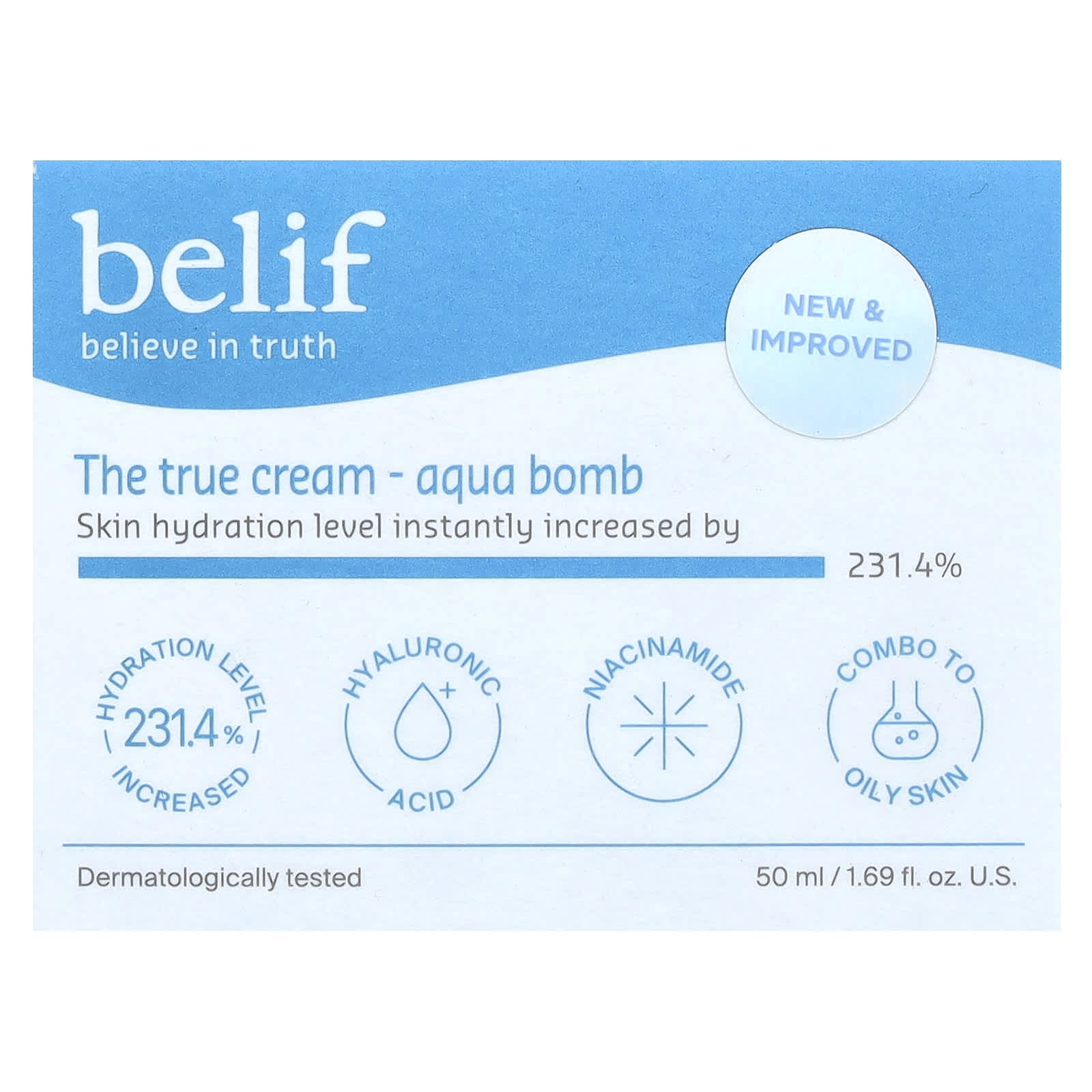 Belif Aqua Bomb Moisturizer, Hydrating Gel for Dull Skin, 1.69 fl oz - Image 2