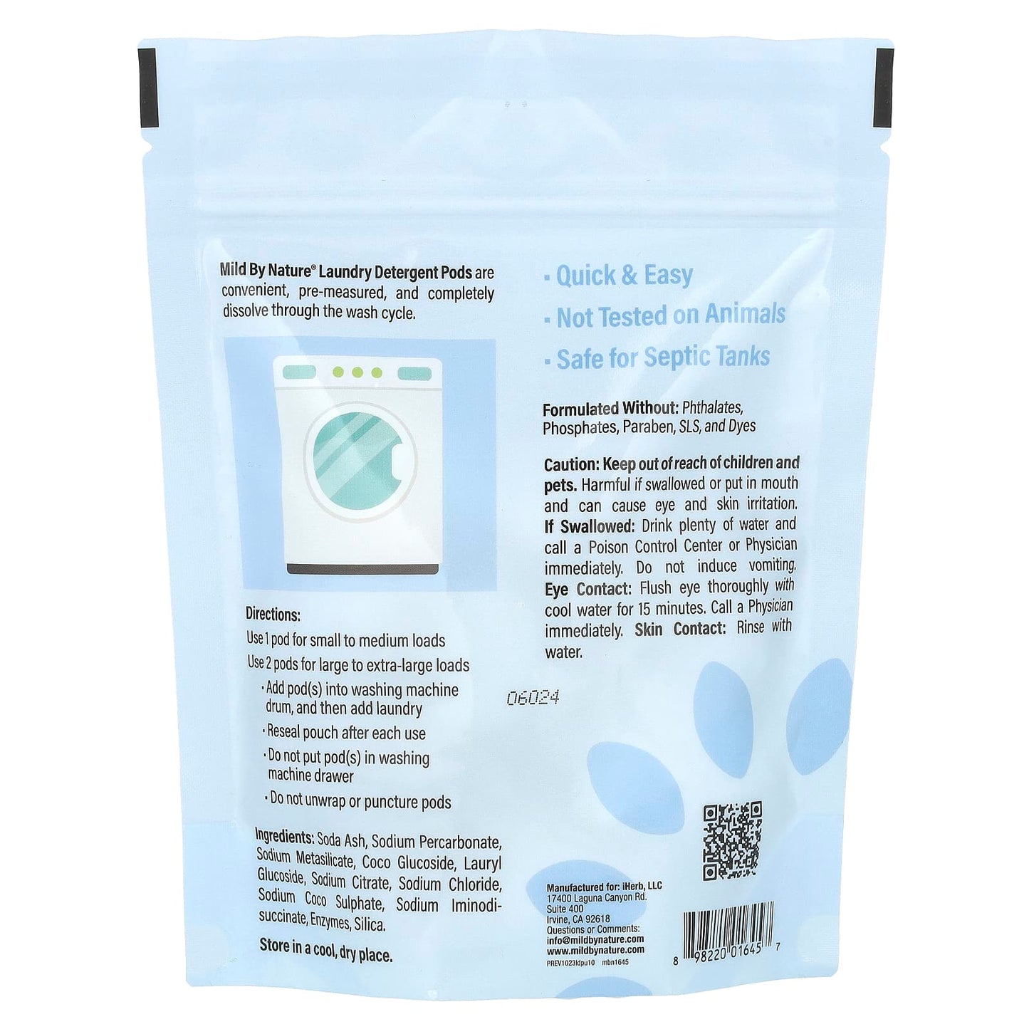 Nourish Your Laundry with Mild By Nature Unscented Detergent Pods - Image 2