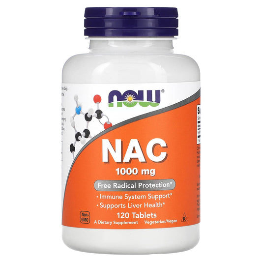 NOW Foods, NAC, 1,000 mg, 120 Tablets - Image 1