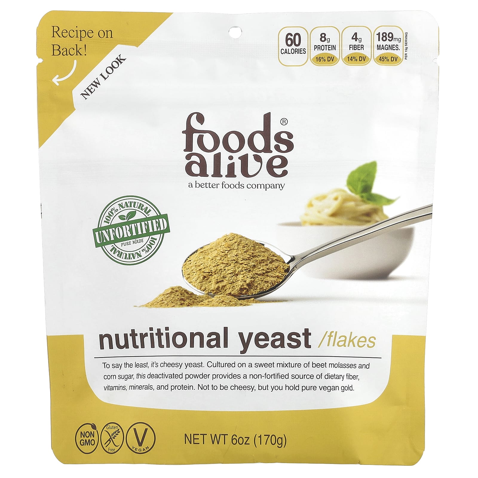 Nutritional Yeast Flakes by Foods Alive - 100% Natural & Vegan - Image 1