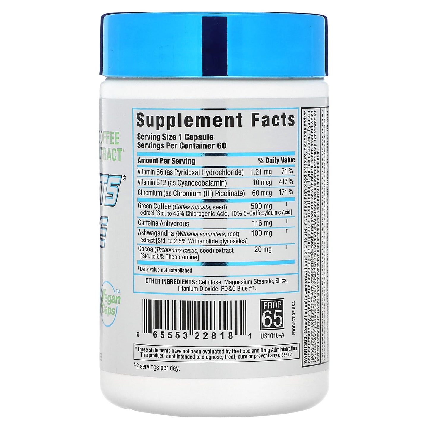 ALLMAX Rapidcuts Femme Green Coffee Bean Extract 1000mg - Image 2