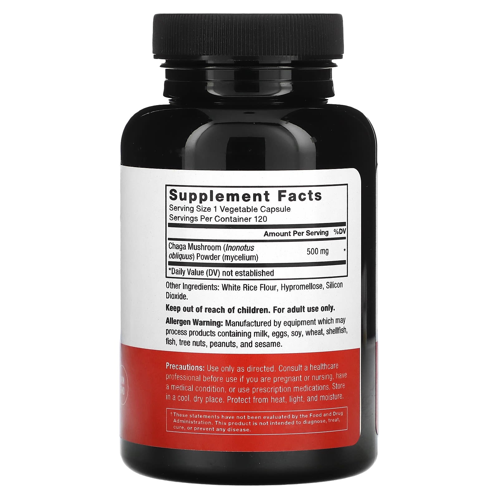 Force Factor Chaga 500mg - Support Digestive Health & Antioxidant - Image 2