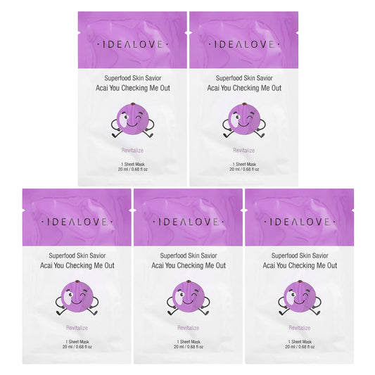 Revitalize Your Skin with Acai Berry Sheet Masks by Idealove - Image 1
