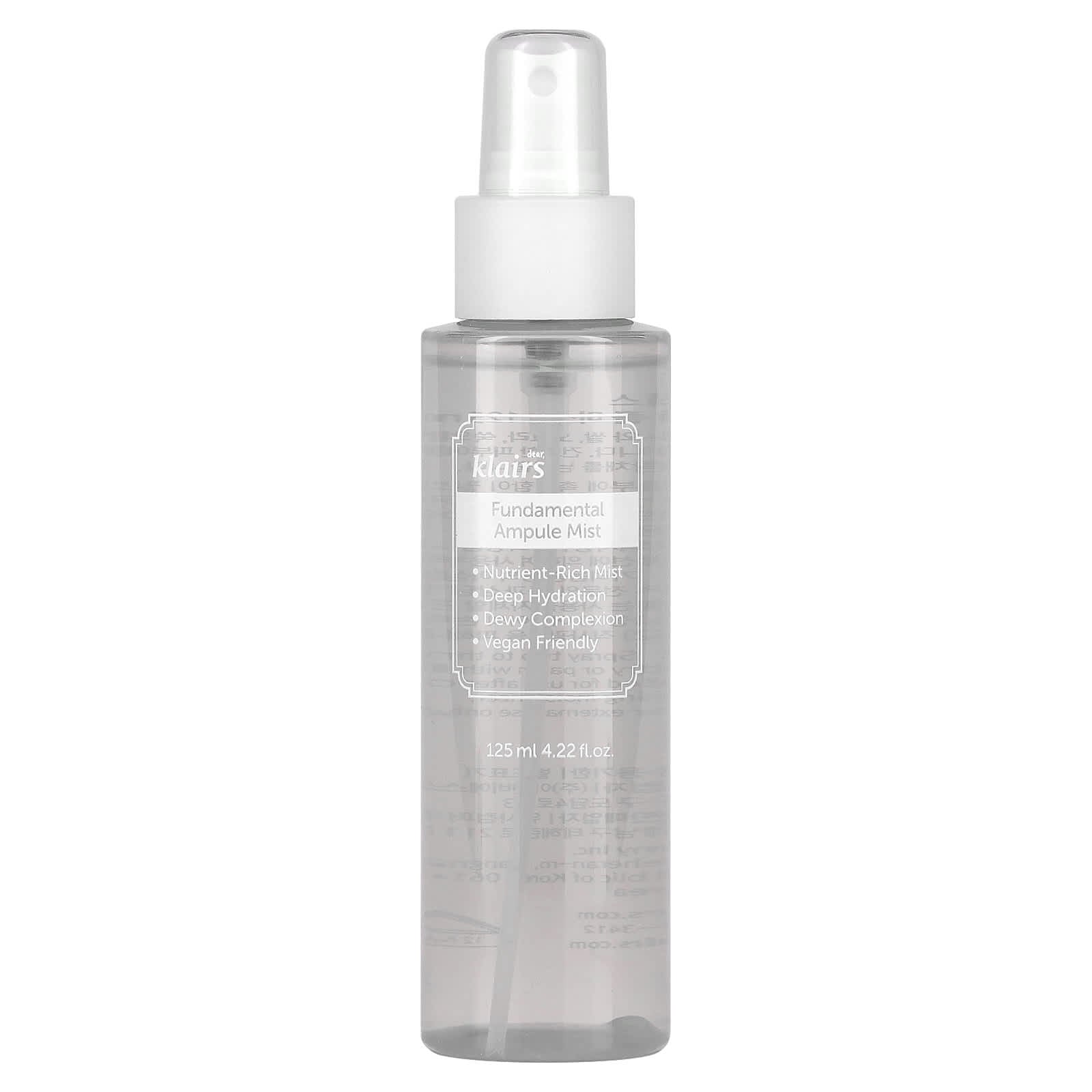 Deep Hydrating Klairs Fundamental Ampule Mist for Dewy Skin 125ml - Image 1