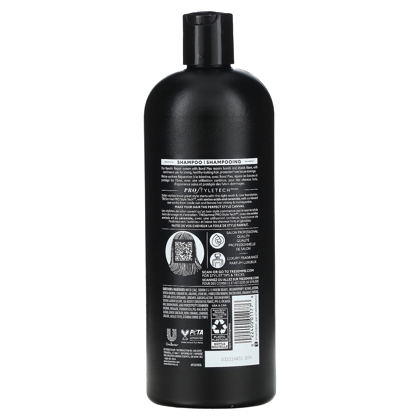 TRESemmé, Keratin Repair Hair Shampoo, 28 oz, (828 mL) - Image 2