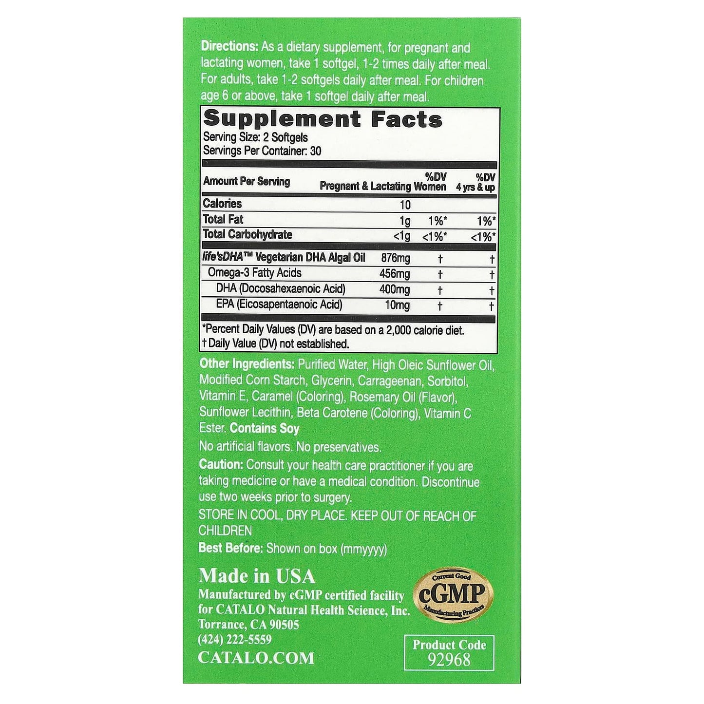 Vegetarian DHA Formula, Pregnant & Lactating Women's Health Supplement - Image 2