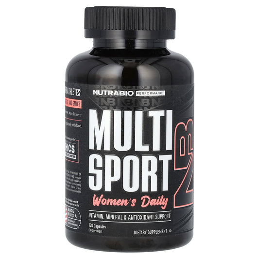 NutraBio, MultiSport Women's Daily, 120 Capsules - Image 1
