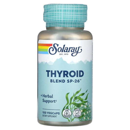 Solaray, Thyroid Blend SP-26, 100 VegCaps - Image 1