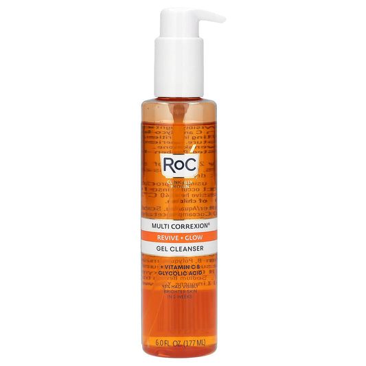RoC, Multi Correxion, Revive + Glow Gel Cleanser + Vitamin C & Glycolic Acid, 6 fl oz (177 ml) - Image 1