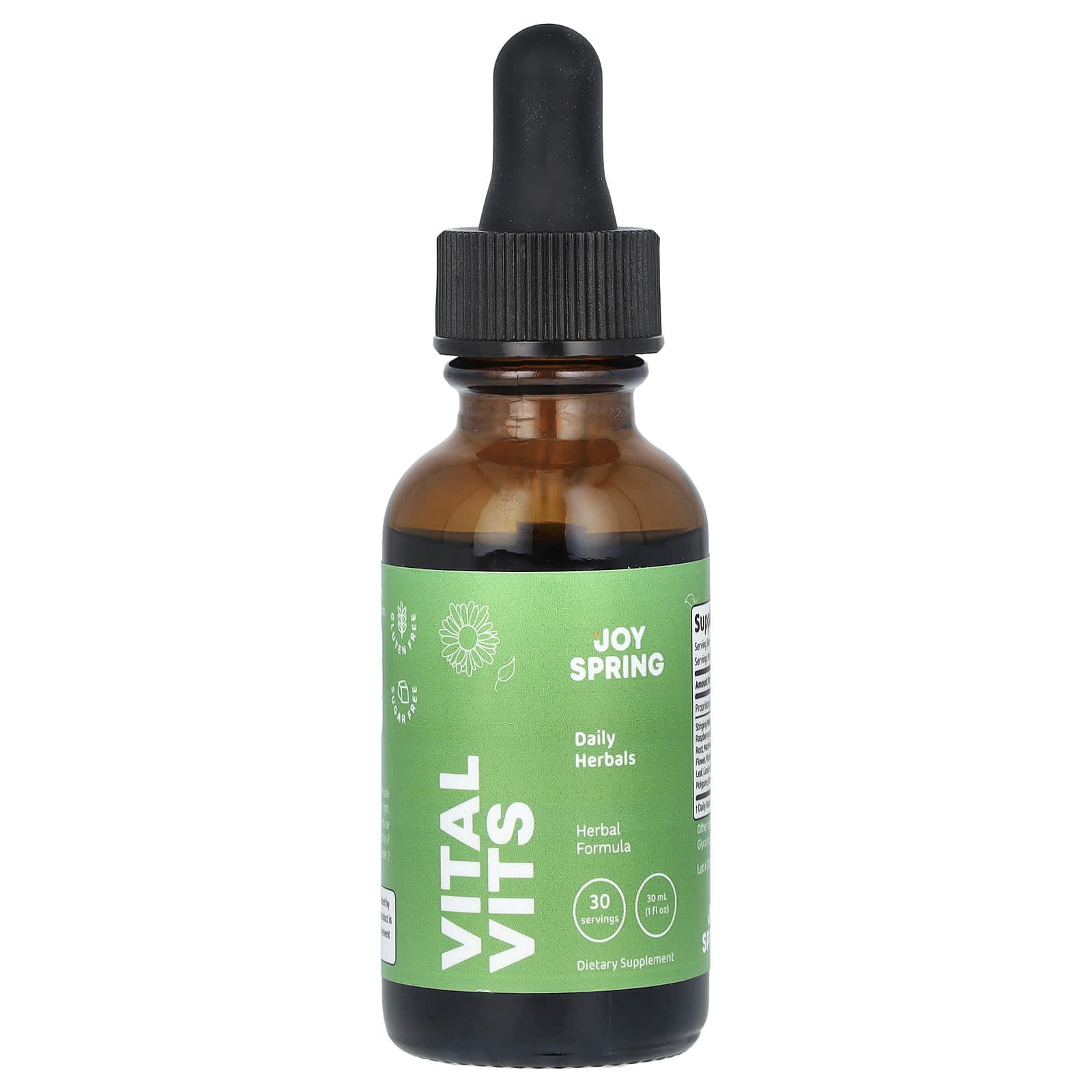 JoySpring, Vital Vits, Daily Herbals, 1 fl oz (30 ml)