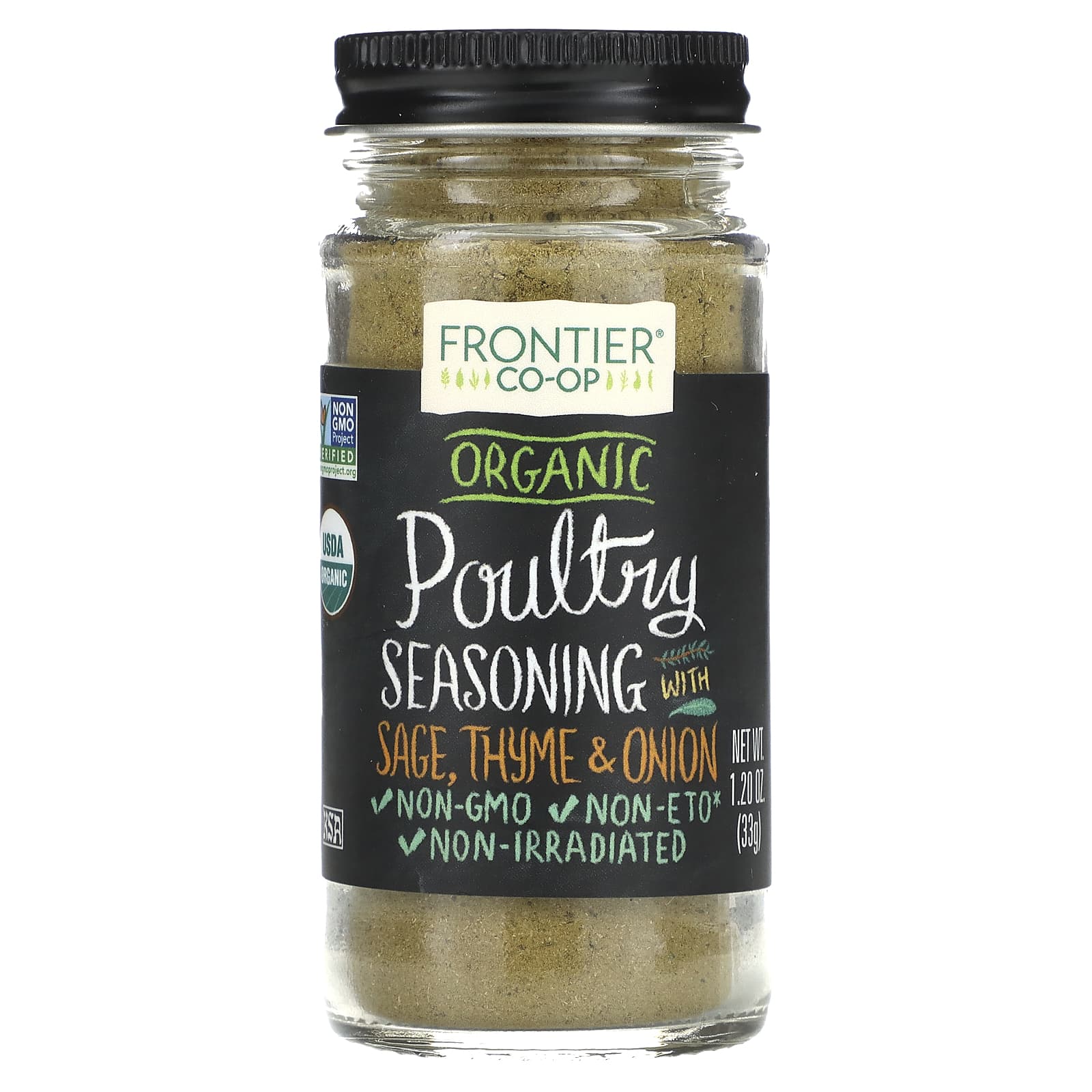 Organic Poultry Seasoning with Sage & Thyme by Frontier Co-op, 1.2 oz - Image 1