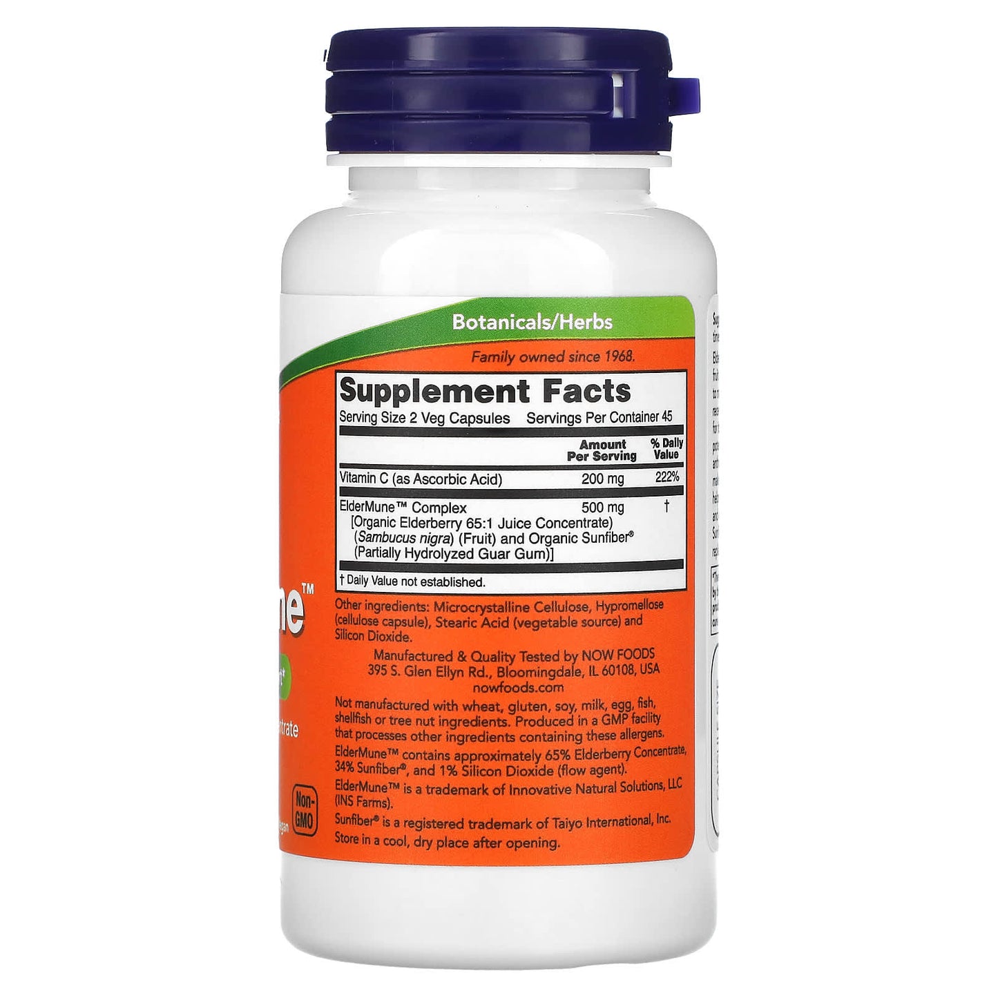 NOW Foods, ElderMune, Immune System Support, 90 Veg Capsules - Image 2