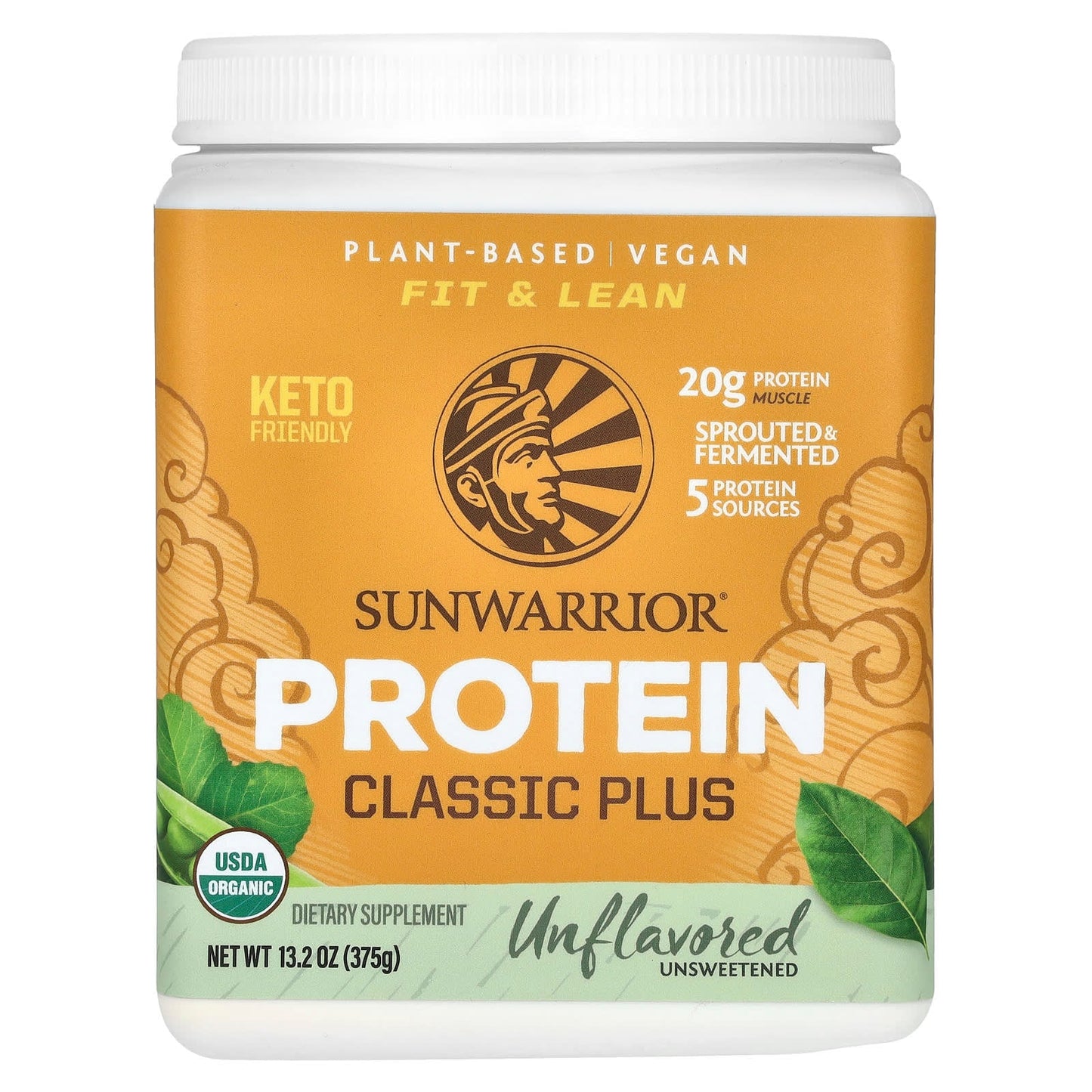 Sunwarrior, Classic Plus Protein, Unflavored, 13.2 oz (375 g) - Image 1
