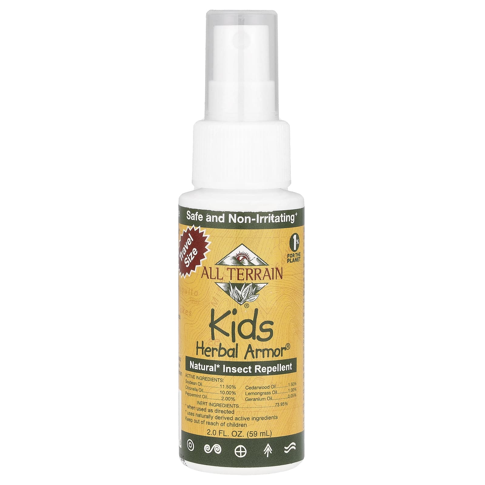 All Terrain Kids Natural Insect Repellent, 2.0 fl oz (59 ml) - DEET-Free & Safe - Image 1