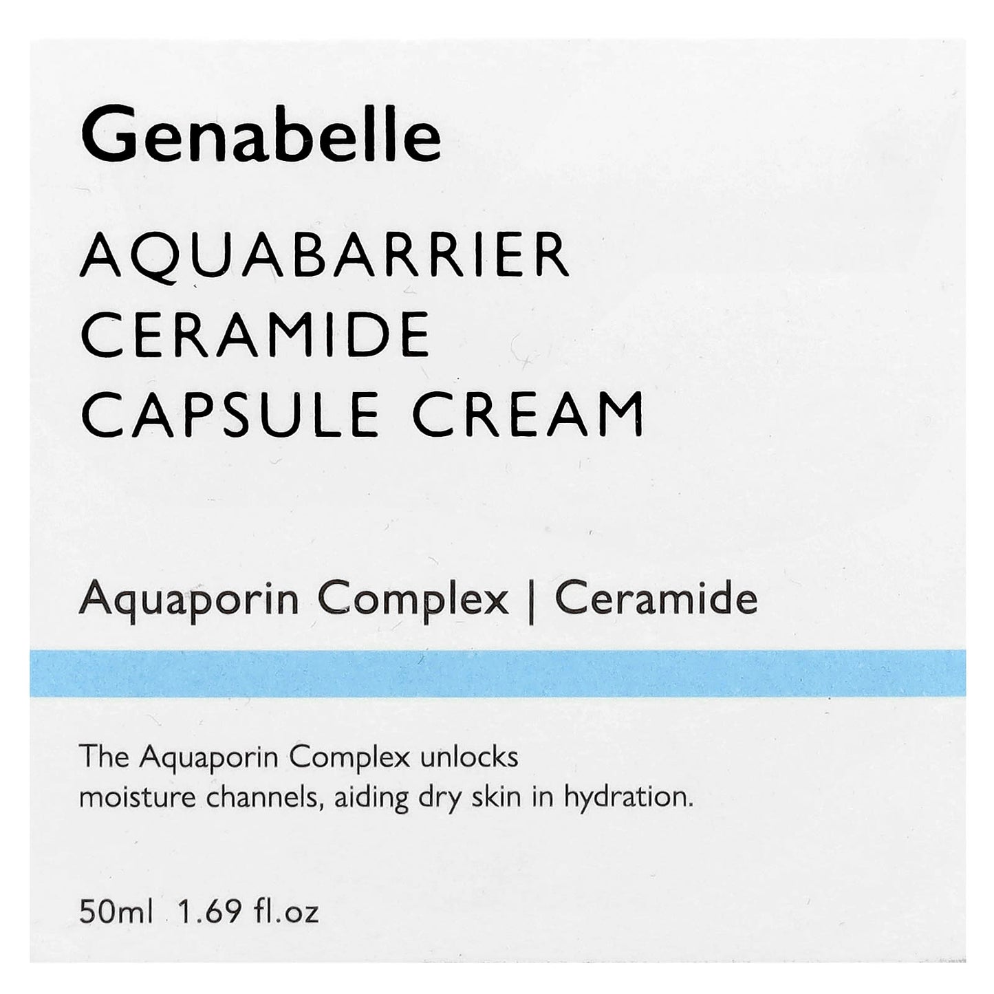 Genabelle Aquaporin Ceramide Moisturizing Cream 1.69 fl oz for Dry Skin - Image 2