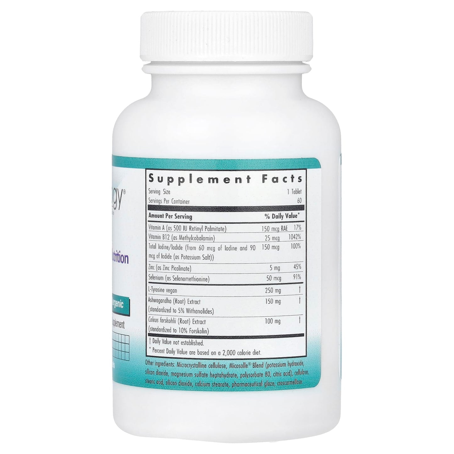Nutricology, Essential Thyroid Nutrition with Iodoral®, 60 Vegetarian Tablets - Image 2
