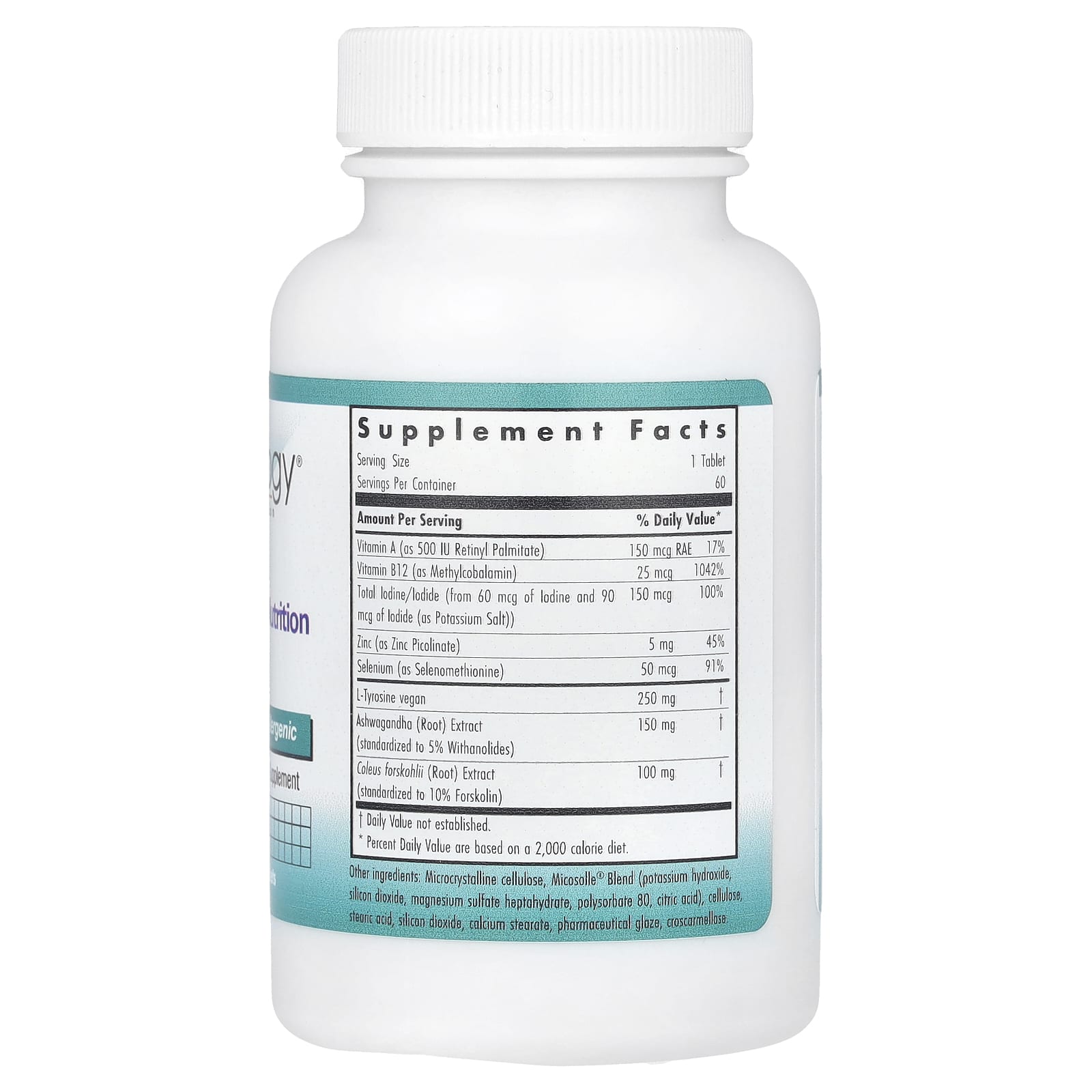 Nutricology, Essential Thyroid Nutrition with Iodoral®, 60 Vegetarian Tablets - Image 2