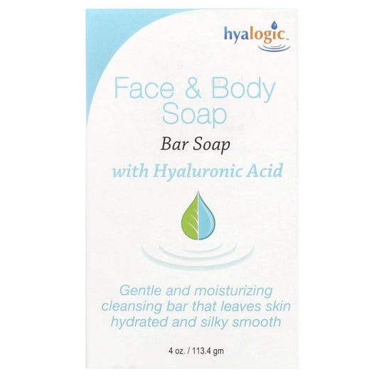 Hyaluronic Acid Face & Body Soap Bar for Hydrated Skin - Hyalogic - Image 1