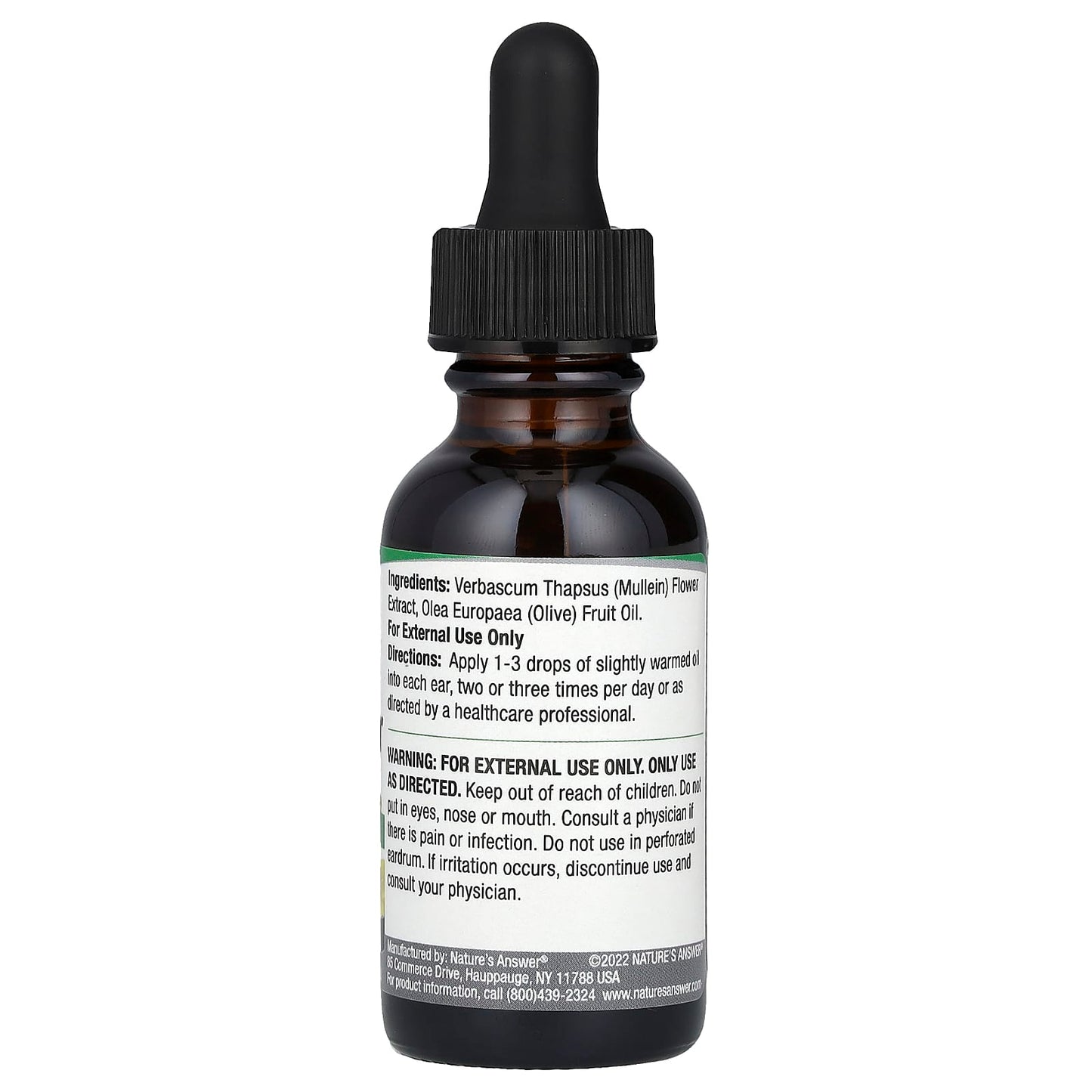Nature's Answer, Mullein Flower Ear Oil, Alcohol-Free, 1 fl oz (30 ml) - Image 2