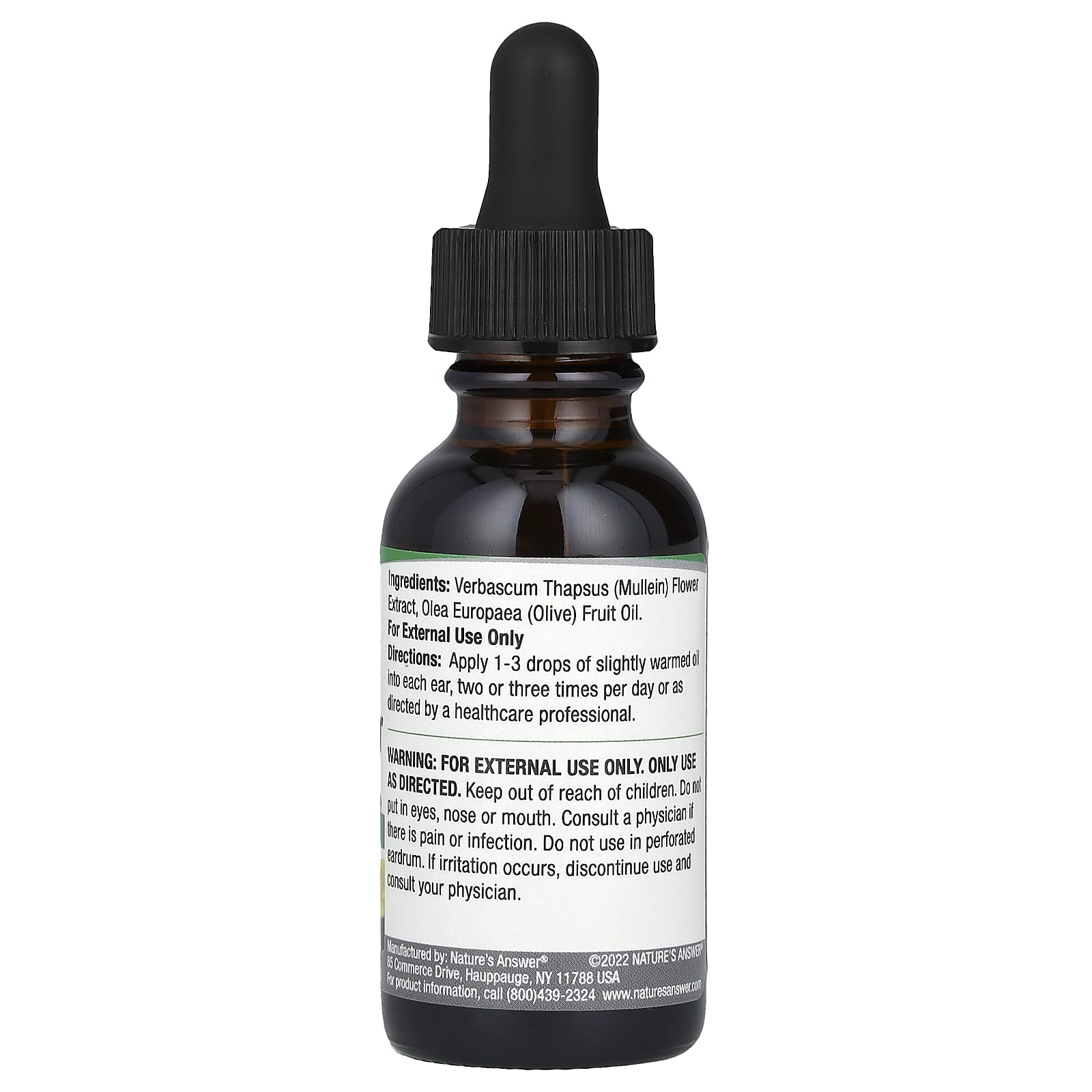 Nature's Answer, Mullein Flower Ear Oil, Alcohol-Free, 1 fl oz (30 ml) - Image 2