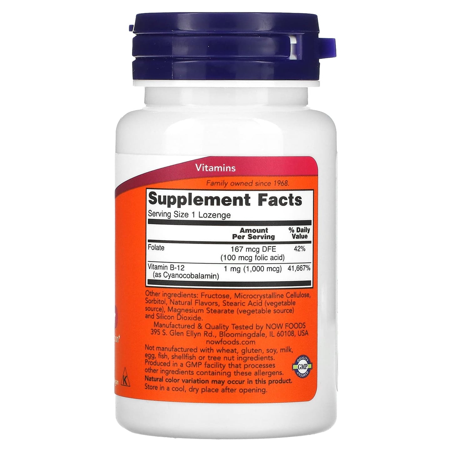 NOW Foods, B-12, 100 Lozenges - Image 2