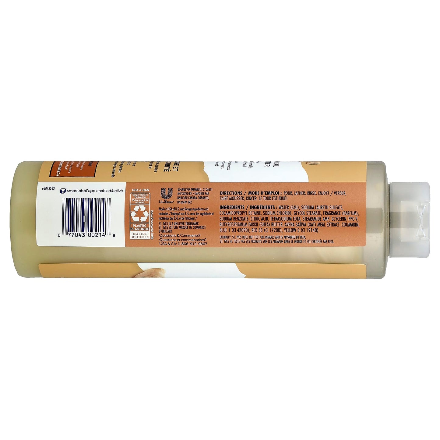 St. Ives, Soothing Body Wash, Oatmeal & Shea Butter, 22 fl oz (650 ml) - Image 2