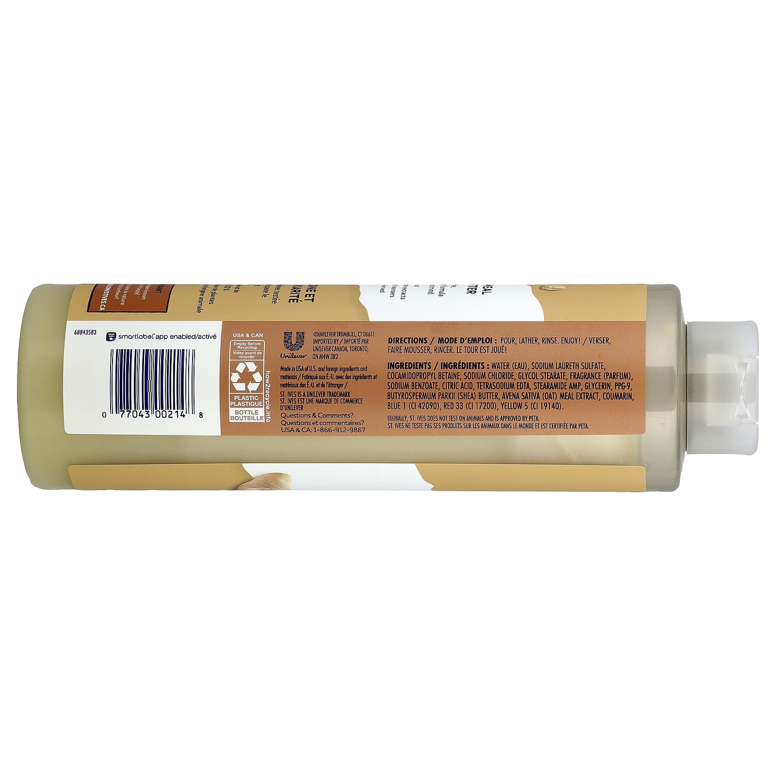 St. Ives, Soothing Body Wash, Oatmeal & Shea Butter, 22 fl oz (650 ml) - Image 2