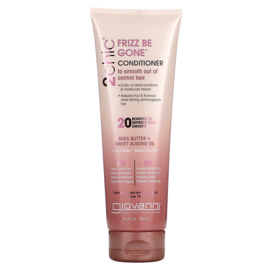 Giovanni Frizz Be Gone Conditioner | Smooth Unruly Hair with Shea Butter & Almond Oil - Image 1