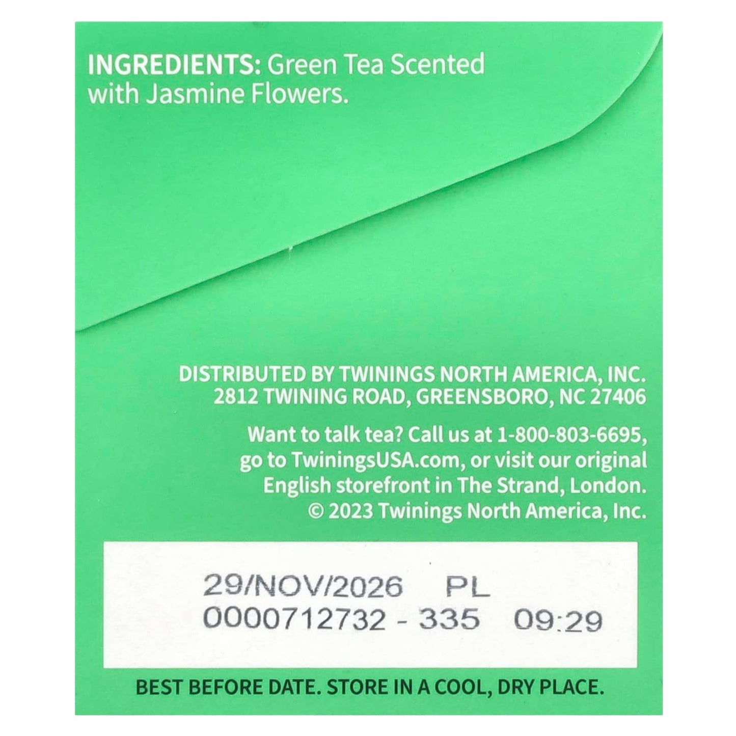 Twinings, Green Tea, Jasmine, 20 Tea Bags, 1.41 oz (40 g) - Image 2