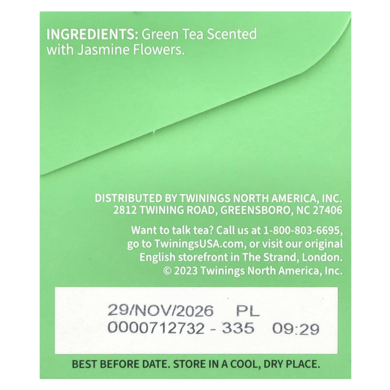 Twinings, Green Tea, Jasmine, 20 Tea Bags, 1.41 oz (40 g) - Image 2