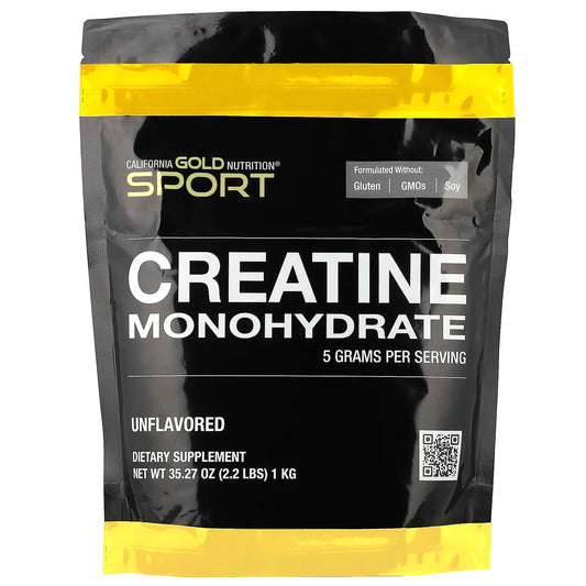 California Gold Nutrition Creatine Monohydrate Powder, Unflavored, 2.2 lbs - Image 1