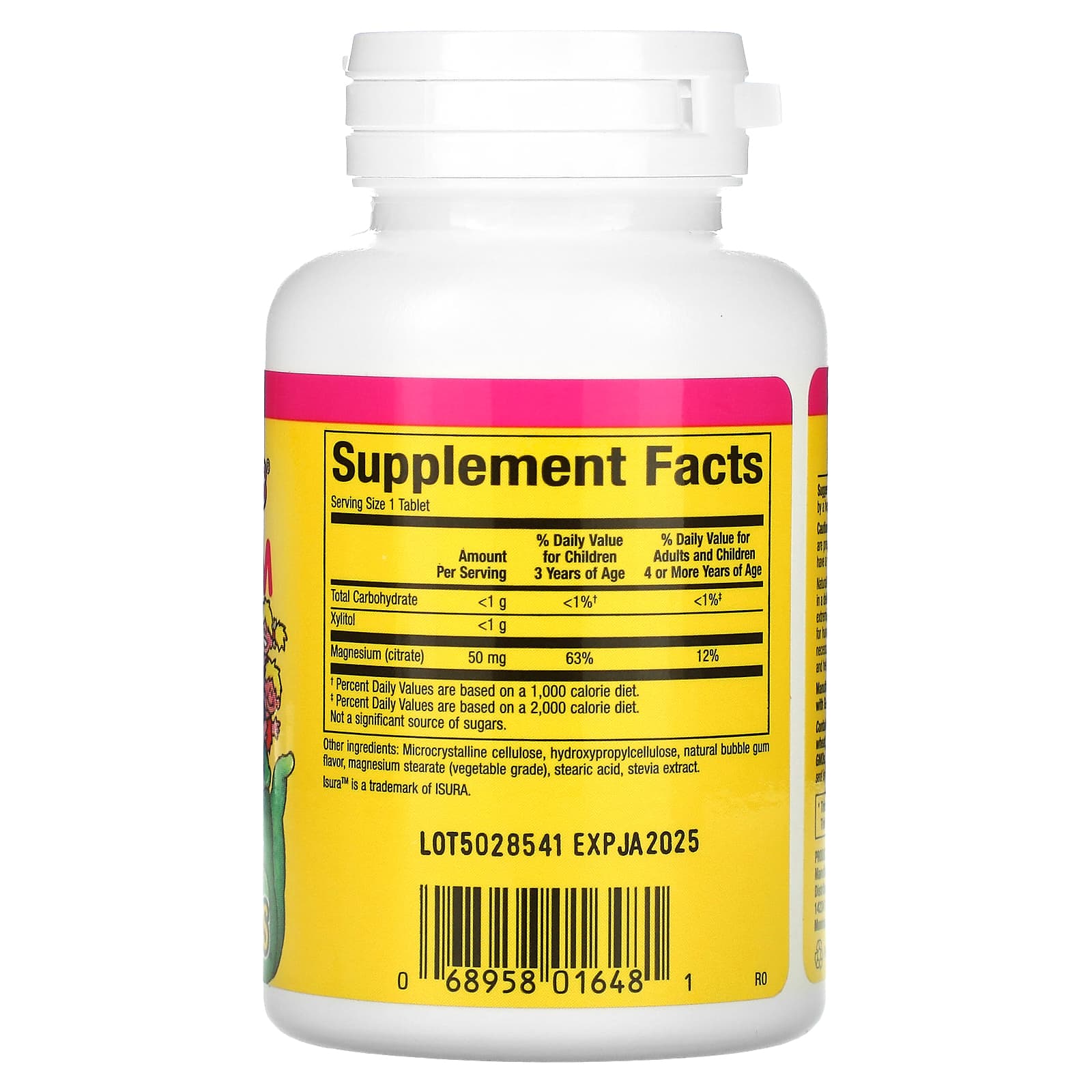 Natural Factors, Big Friends, Magnesium Citrate, Bubble Gum, 50 mg, 60 Chewable Tablets - Image 2