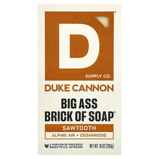 Duke Cannon Sawtooth Big Brick Bar Soap, 10 oz - Gentle & Natural
