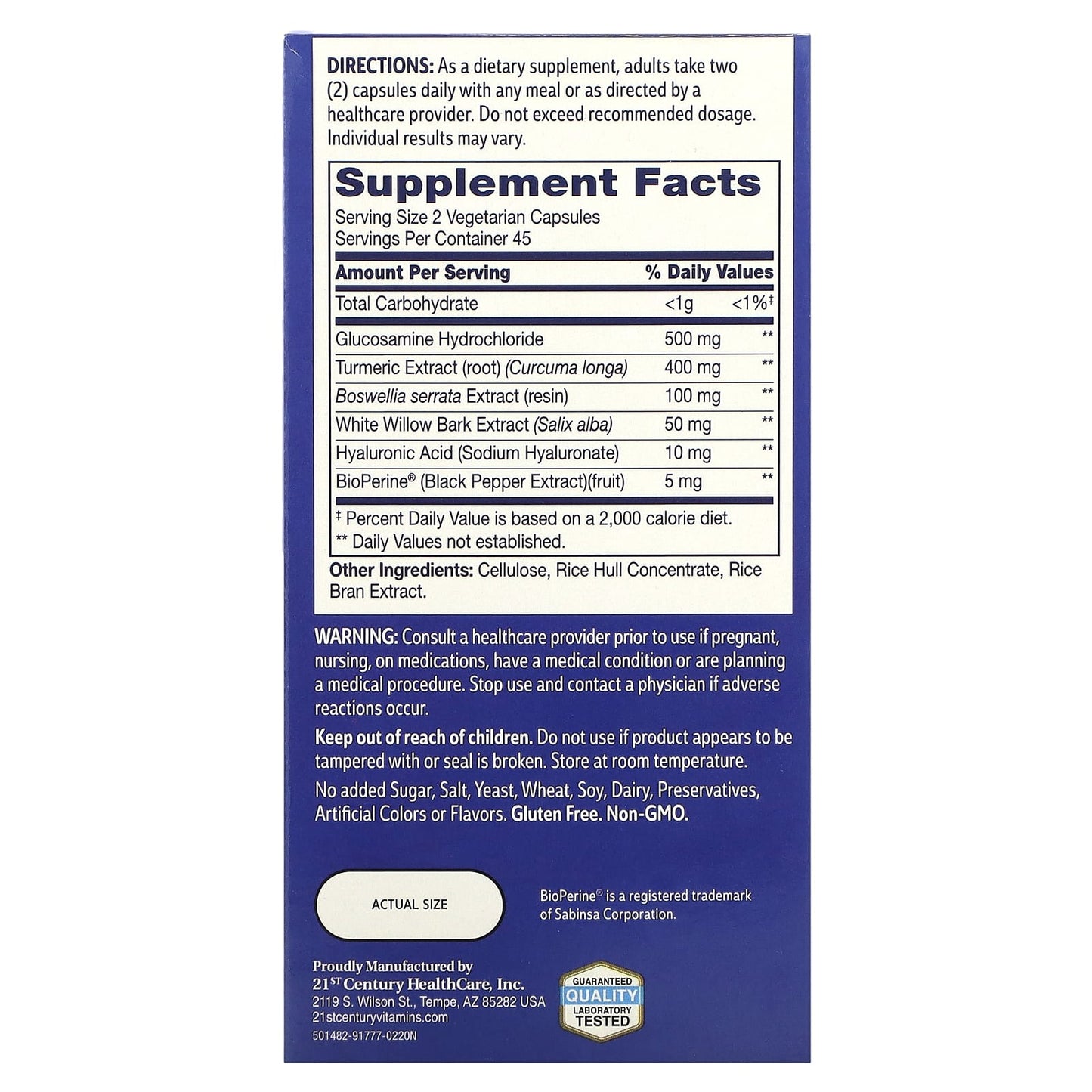 Joint Health Support with 21st Century Arthri-Flex Advantage + Turmeric - Image 2