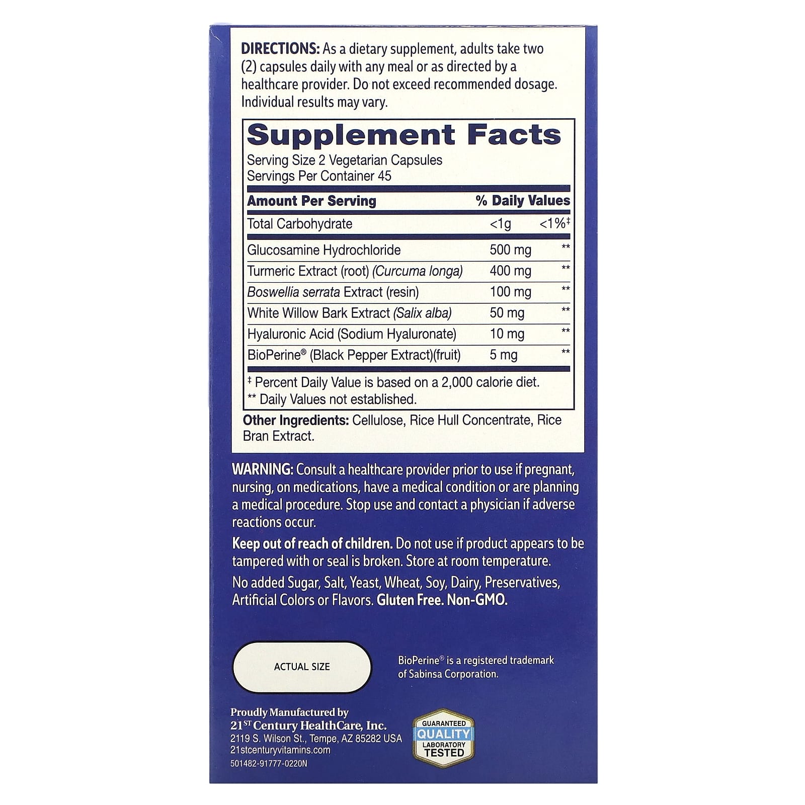 Joint Health Support with 21st Century Arthri-Flex Advantage + Turmeric - Image 2