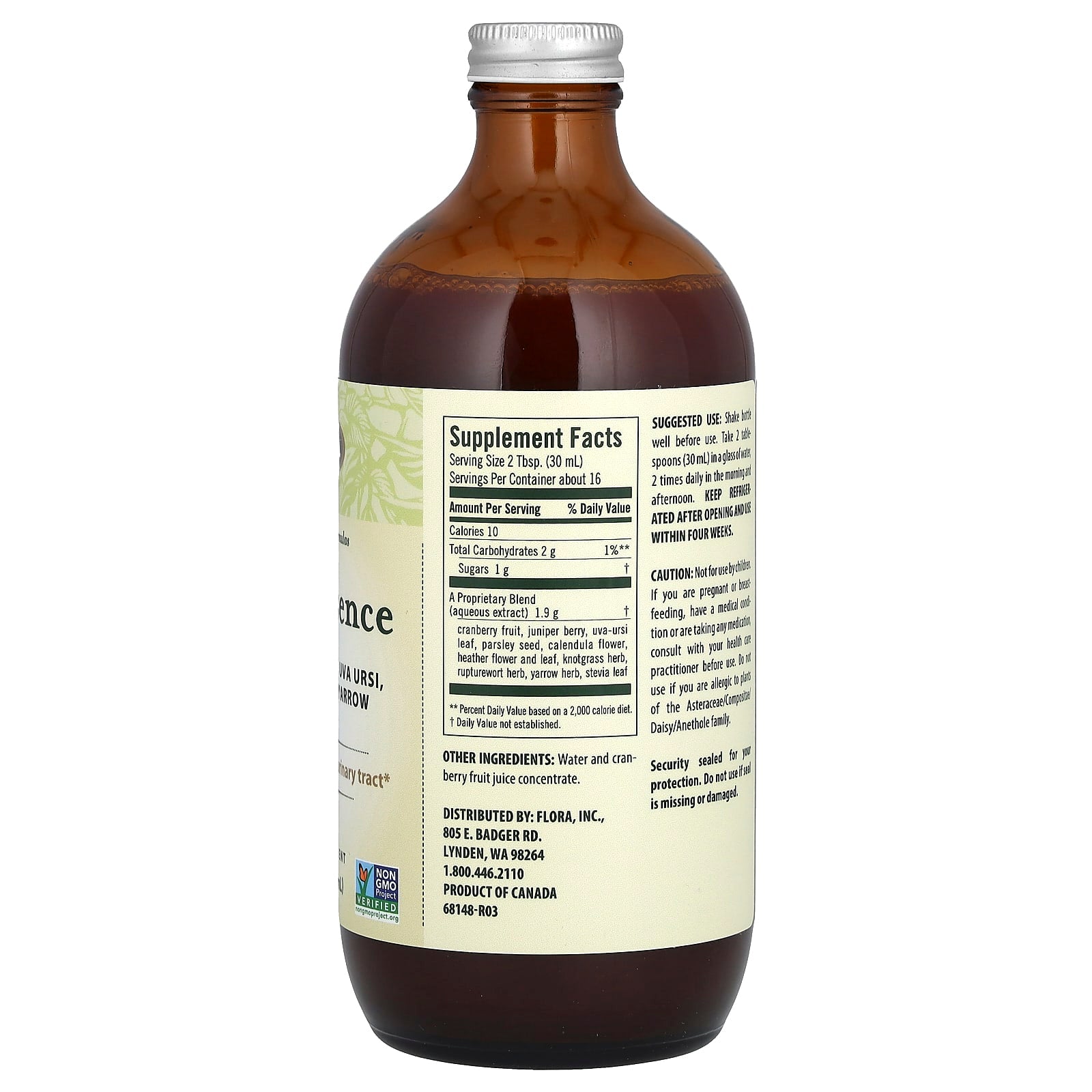 Cran-Essence Urinary Tract Health Supplement by Flora - 17 fl oz (500 ml) - Image 2