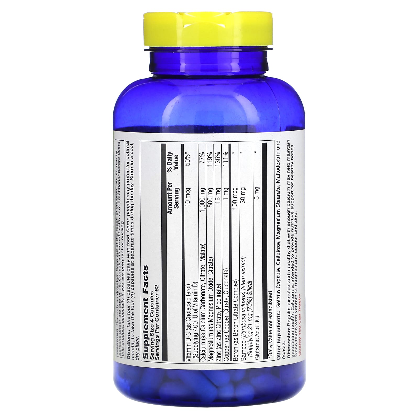 Nature's Life, Cal/Mag/Zinc Complex, 250 Capsules - Image 2