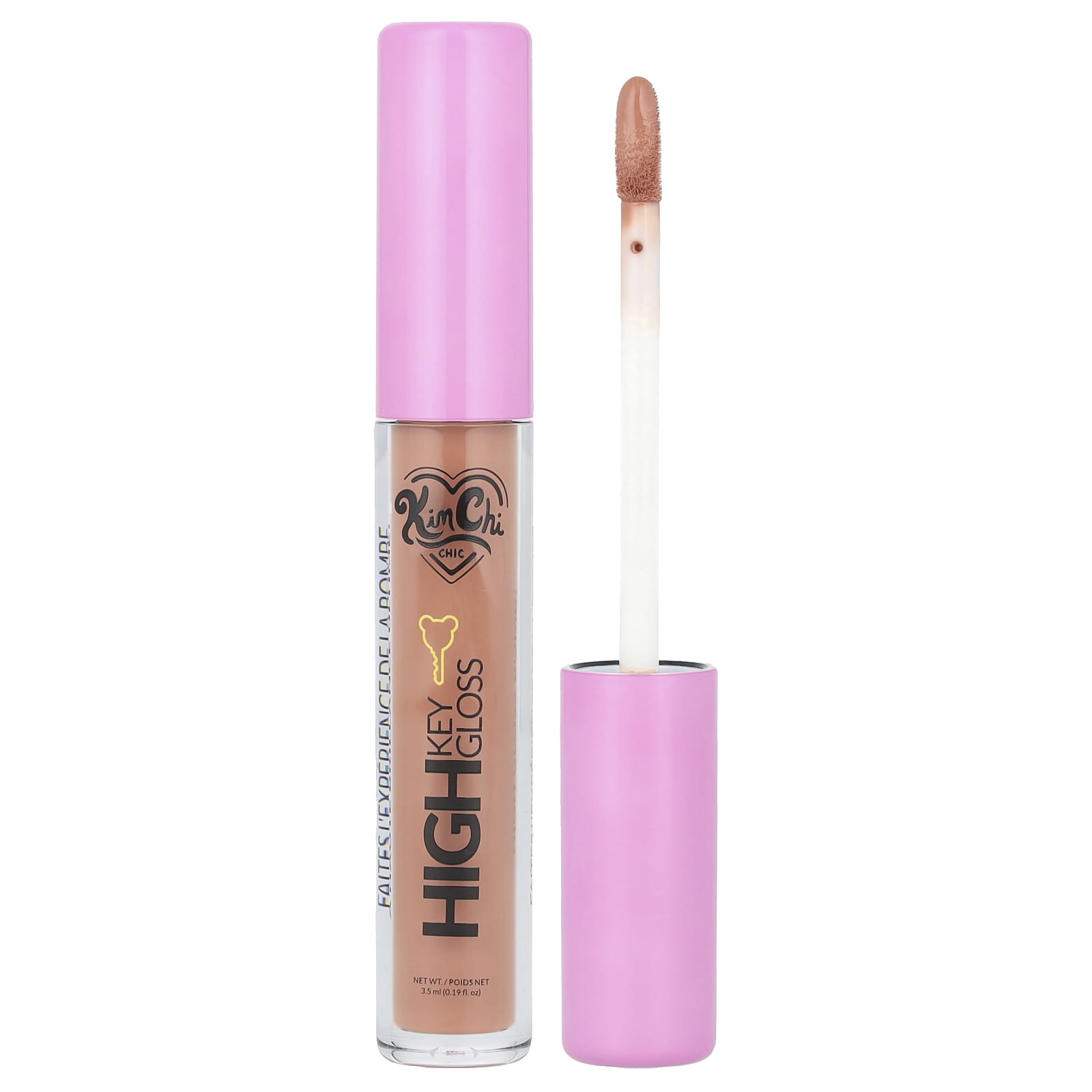 KimChi Chic Beauty, High Key Gloss, HKG06 Natural, 0.19 fl oz (3.5 ml) - Image 1